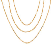 Simple multi-layer three-layer necklace