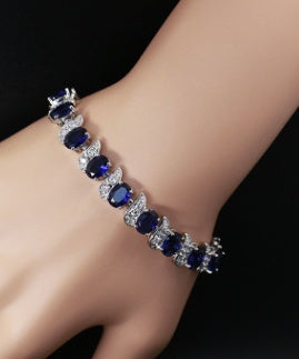 Exquisite Rainbow Mystic & White Chain Bracelet