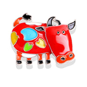 Cow alloy drip corsage