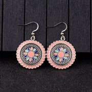 Round drip earrings