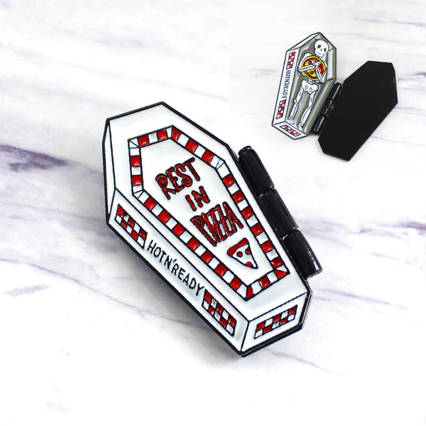 Flip drip brooch