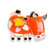 Cow alloy drip corsage