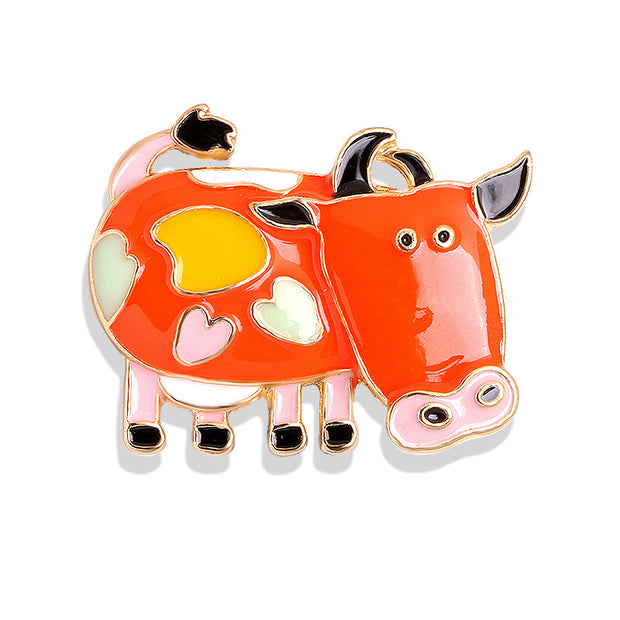 Cow alloy drip corsage