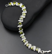 Exquisite Rainbow Mystic & White Chain Bracelet