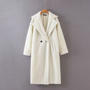 Street style lamb wool coat