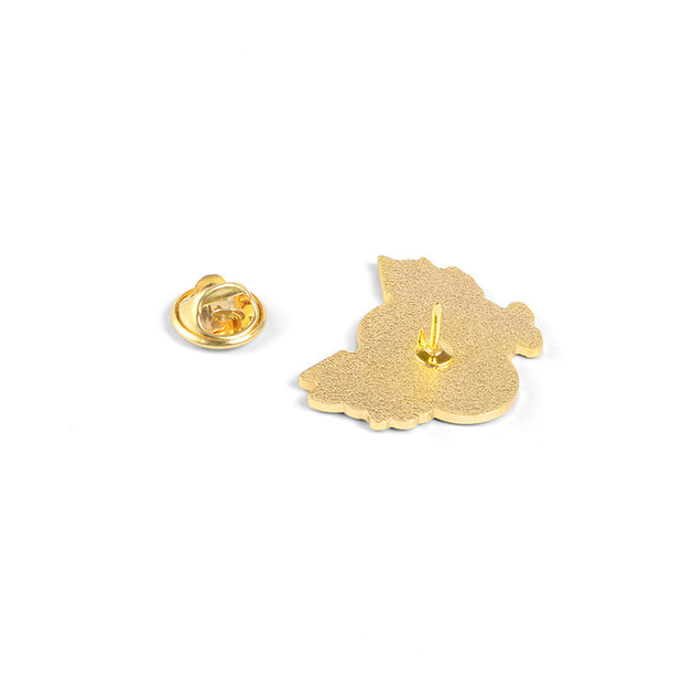 Alloy drip brooch