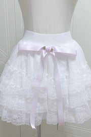 Layers Of Lace Gauze Cake Skirt