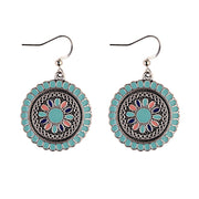 Round drip earrings