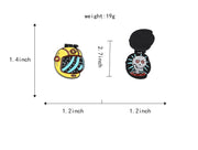 Flip drip brooch
