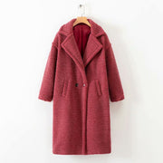 Street style lamb wool coat