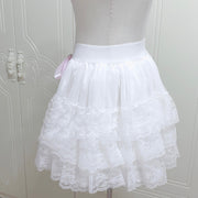 Layers Of Lace Gauze Cake Skirt