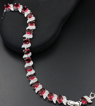 Exquisite Rainbow Mystic & White Chain Bracelet