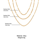 Simple multi-layer three-layer necklace