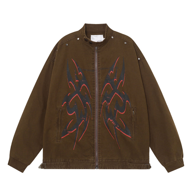 Men's Clothing Street High Street Printed Jacket Coat