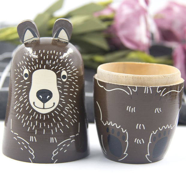 Matryoshka Cartoon Brown Bear Five Layers